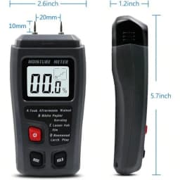 Digital Wood Moisture Meter Wood Humidity Tester Hygrometer Timber Damp Detector Large LCD Display
