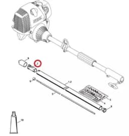 1/5/10PCS Inner Sleeve for Shaft Fits STIHL KOMBI COMBI Tool KM55 KM85 KM100 KM130 Garden Tools