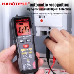 HABOTEST DC Voltage Tester Detector Multimeter 2000 Display Non-Contact Electric Pen Dual Range Live Wire Test Ohm Hz NCV Meter