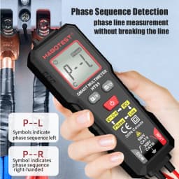 HABOTEST DC Voltage Tester Detector Multimeter 2000 Display Non-Contact Electric Pen Dual Range Live Wire Test Ohm Hz NCV Meter
