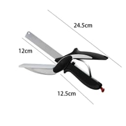 Separable Stainless Steel Barbecue Steak Cutting Shear Household Vegetable Scissors 2 In 1 Multi Kitchen Tool Fruit Knife