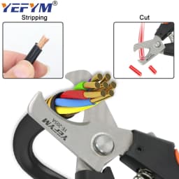 YE-205/205A Cable Cutter Stripper Pliers Industrial Level Cutter Ability 24mm²/38mm² Diameter 10mm/16mm 5CR13 Steel Tools
