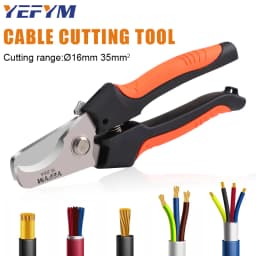 YE-205/205A Cable Cutter Stripper Pliers Industrial Level Cutter Ability 24mm²/38mm² Diameter 10mm/16mm 5CR13 Steel Tools
