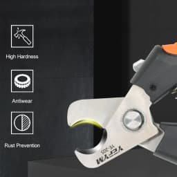 YE-205/205A Cable Cutter Stripper Pliers Industrial Level Cutter Ability 24mm²/38mm² Diameter 10mm/16mm 5CR13 Steel Tools