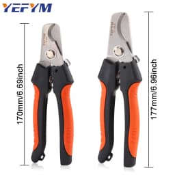 YE-205/205A Cable Cutter Stripper Pliers Industrial Level Cutter Ability 24mm²/38mm² Diameter 10mm/16mm 5CR13 Steel Tools