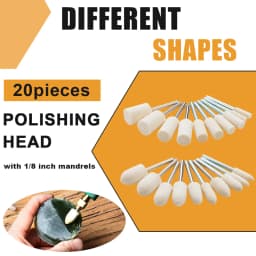 Felt Polishing Buffing Wheel for Dremel Rotary Tool Accessories Wool Felt Polishing Pad Wheel Set for Rotary Tool