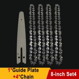 Chain for Mini Chainsaw 8 Inch 1/4"P Electric Saw 45 knots 22 knives Saw Blade Wireless Mini Saw Bar Chain Guid Logging Chainsaw