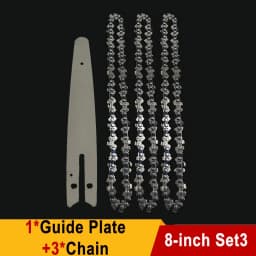Chain for Mini Chainsaw 8 Inch 1/4"P Electric Saw 45 knots 22 knives Saw Blade Wireless Mini Saw Bar Chain Guid Logging Chainsaw