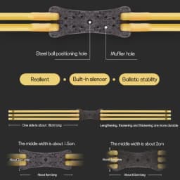Slingshot Shooting Tubular Rubber Bands High Power Slingshot Hunting Card Ball Rubber Band Accessories Highly Elasticity