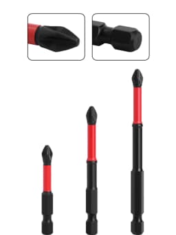 LAVIE 1/4in Hex Shank Strong Magnetic 5A S2 Material PH2 X 50mm 70mm 90mm Non-Slip Screwdriver Bit P04PH2050