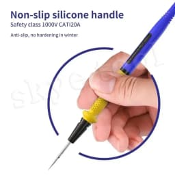MECHANIC RP4 Multimeter Pen 1000V 20A Stainless Steel Digital Multimeter Ultra Fine Point Needle Soft Test Probe P40