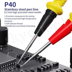 MECHANIC RP4 Multimeter Pen 1000V 20A Stainless Steel Digital Multimeter Ultra Fine Point Needle Soft Test Probe P40