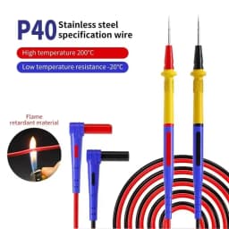 MECHANIC RP4 Multimeter Pen 1000V 20A Stainless Steel Digital Multimeter Ultra Fine Point Needle Soft Test Probe P40