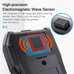 Non-Contact Wood Moisture Meter Inductive Wood Timber Moisture Meter Color Screen Digital Electromagnetic Wood Humidity Tester