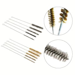 5/10pcs Cleaning Brushes Stainless Steel Brass Cylinder Wire Tube Pipe Cleaning Brush For Power Drill Descaling Rust Removal