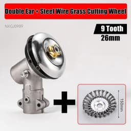 26mm/28mm 9 Tooth Trimmer Gearbox Gearhead Brushcutter Grass Trimmer Replace Gear Head Lawn Mower Parts Gardening Tool