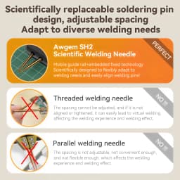 Awgem Portable Spot Welder DIY Handheld Spot Welding Machine 90 Gears Adjustable Spot Welding for 18650 Lithium Battery