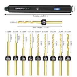 ARROWMAX SDS Mini Precision Drill Electric Portable Cordless Compact Handheld Drilling Machine for Home Projects