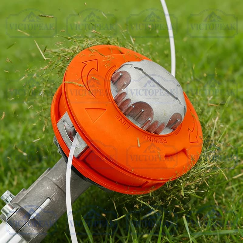 Aluminium Cover Automatic Trimmer Head Durable Metal Grass Trimmer Head for Brush Cutter Garden Power Tool Accessories