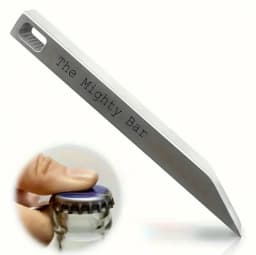 Mighty Bar Pocket Knife & Bottle Opener - Heavy Duty Stainless Steel Keychain, Edc Multitool For Everyday Carry