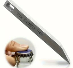 Mighty Bar Pocket Knife & Bottle Opener - Heavy Duty Stainless Steel Keychain, Edc Multitool For Everyday Carry