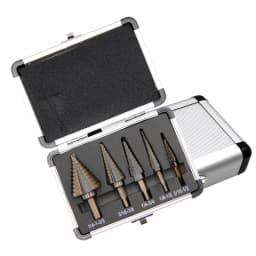British style roasted yellow step drill triangular straight groove blacken pagoda drill aluminum box Power tool drill accessory