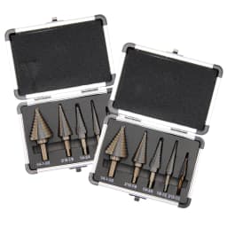 British style roasted yellow step drill triangular straight groove blacken pagoda drill aluminum box Power tool drill accessory