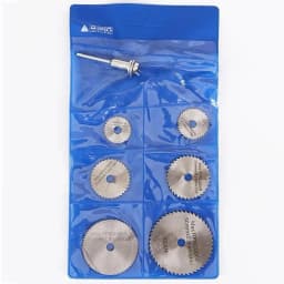 New Drill 6pc 1/8" Shank High Speed Steel Mini Saw Blades With Mandrels For Dremel Foredom Rotary Tool