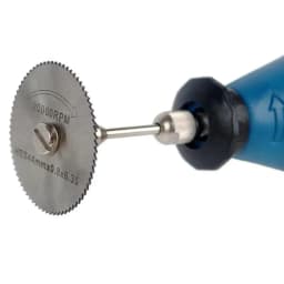 New Drill 6pc 1/8" Shank High Speed Steel Mini Saw Blades With Mandrels For Dremel Foredom Rotary Tool
