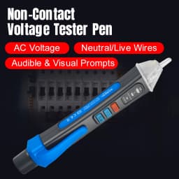 NJTY T02A Voltage Detector Electrical Pen AC Voltage Tester Smart Breakpoint Finder 12-1000V Non-Contact T02B Voice Broadcast
