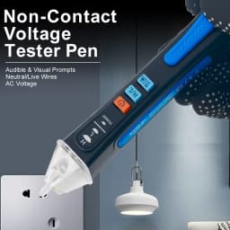 NJTY T02A Voltage Detector Electrical Pen AC Voltage Tester Smart Breakpoint Finder 12-1000V Non-Contact T02B Voice Broadcast