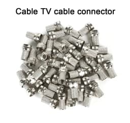 50PCS/Set High Quality RG6 F Type Coaxial RF/AV Signal Cable Connector Terminals Plugs
