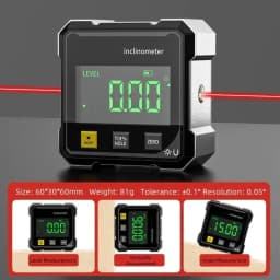 Hot-Selling Double-Sided Magnetic Digital Angle Ruler Level Inclinometer with Laser Electronic Protractor Slope Measurement