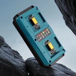 Dual Ports Charger Replacement for Makita/for Dewalt/for Milwaukee/for Bosch 18V Battery Charger,18V Charger Station,EU Plug