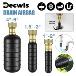 Drain Cleaning Bladders, Suitable For 1-Inch To 6-Inch Pipes, Quickly Unclog Clogged Drains Safe And Durable, Made Of Rubber