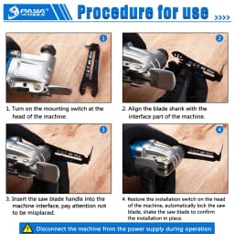 PAYA Bi-Metal 1-1/4" 90° Reach Oscillating Saw Blades [Patented Design] Oscillating Multi Tool Blades for Narrow or Corner Cut