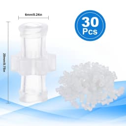 30 Luer Lock Connectors, Luer Lock Adapters, for Liquid Transfer, Laboratory Syringe to Injection Bottle Liquid Transfer