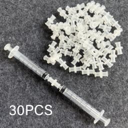 30 Luer Lock Connectors, Luer Lock Adapters, for Liquid Transfer, Laboratory Syringe to Injection Bottle Liquid Transfer