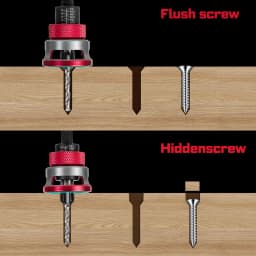 Geinxurn Counter Sink Drill Bit Set (1/8"-1/2"), Precision Chamfering & Hole Countersinking Tool