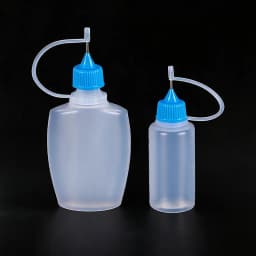 5ml 10ml 20ml 30ml 100ml 120ml PE Plastic Squeezable Tip Applicator Bottle Refillable Dropper with Needle Tip Caps Oil Bottles