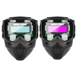 Automatic light-changing welding helmet Auto Darkening Welding Glasses Work Protective Equipment Adjustable Band Split Type Brea