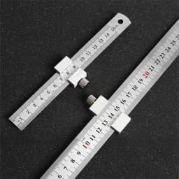 15-40cm Steel Ruler Matching Position Stopper Adjustable Stainless Locator Accurate Marking Measuring Gadget Woodworking Jobs