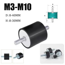 4/8pcs Anti Vibration Silentblock Boat Car Bobbin Rubber Mounts Male Tools M3 M4 M5 M6 M8 M10 Rubber Mounts Shock Damper
