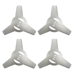 Garden Power Tool Accessories 4Pieces 5mm Metallic Blade 3Teeth for Electrical Grass Trimmer Brush Cutter