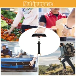 Portable Scale Digital LCD Display Electronic Scale Weight Suitcase Travel Weighs Baggage Bag 110lb/50kg Weight Balance Tool