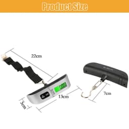 Portable Scale Digital LCD Display Electronic Scale Weight Suitcase Travel Weighs Baggage Bag 110lb/50kg Weight Balance Tool
