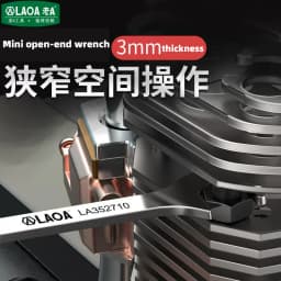 LAOA Mini Double Ended Spanner Open-End Wrench Rool Wrench Can Be Carried with You 5mm-11mm