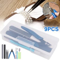 9pcs/Set Model Basic Tools for Gundam Model DIY Car Hobby Building Repairing Assembly Tool Beginner Handmade Scissors Tweezers