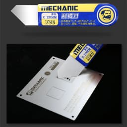 MECHANIC X20/X22 High Toughness Tin Scraper Solder Paste Scraping Knife for Mobile Phone Repair Tools Thickness 0.2mm