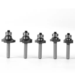 6mm Shank 1/4" Shank Corner Round Over Router Bit with Bearing Milling Cutter for Wood Woodwork Tungsten Carbide